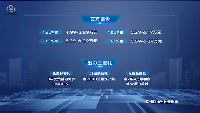 2022年3月10日，長安凱程開啟了“出色動力·出彩人生”長安星卡PLUS上市發布會直播。長安星卡PLUS共推出了兩個動力版本，官方指導價為4.99萬元-6.39萬元。訂購新車即可享受3重大禮，新車滿載期待而來，以出彩動力為顯著優勢，幫助用戶提升創業效率，為用戶提供了高價值的產品體驗。