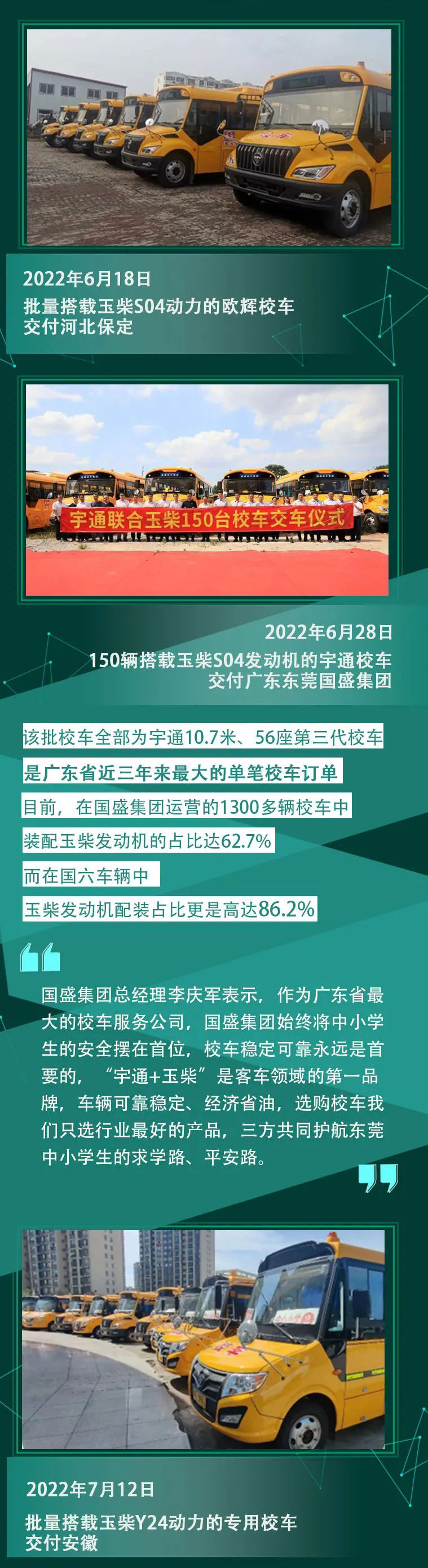 2022年，客車行業(yè)銷量繼續(xù)下滑，玉柴卻在校車動(dòng)力市場(chǎng)逆勢(shì)前行，取得出色市場(chǎng)業(yè)績(jī),尤其在8-12米校車市場(chǎng)，表現(xiàn)十分搶眼。