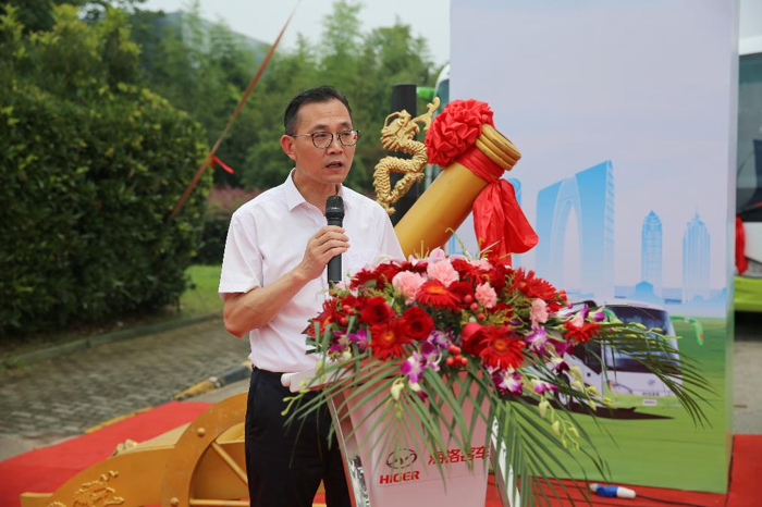 7月3日，“北京氫燃料揭榜掛帥車輛發運儀式”在蘇州金龍園區生產基地順利舉辦。