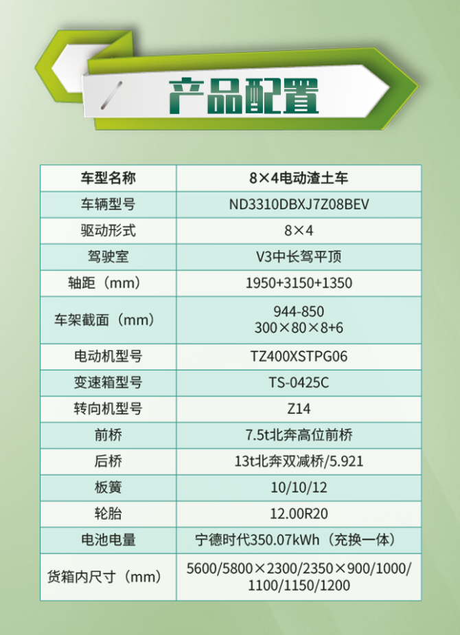 【好車推薦】北奔350度電純電動(dòng)智能渣土車 城建先鋒 綠動(dòng)千城