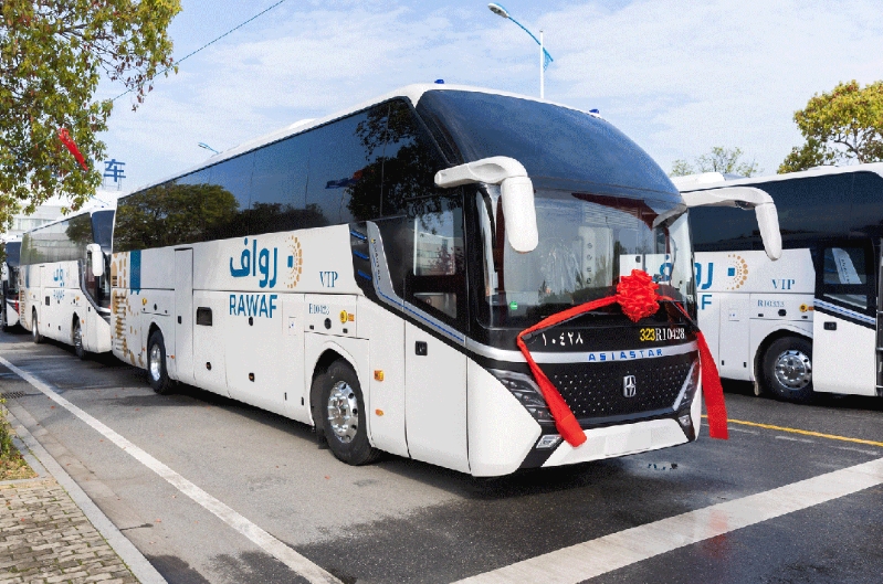 該批車輛由沙特客戶一次性采購，用于當地朝覲運輸，將成為“一帶一路”沿線流動的“中國制造”新名片