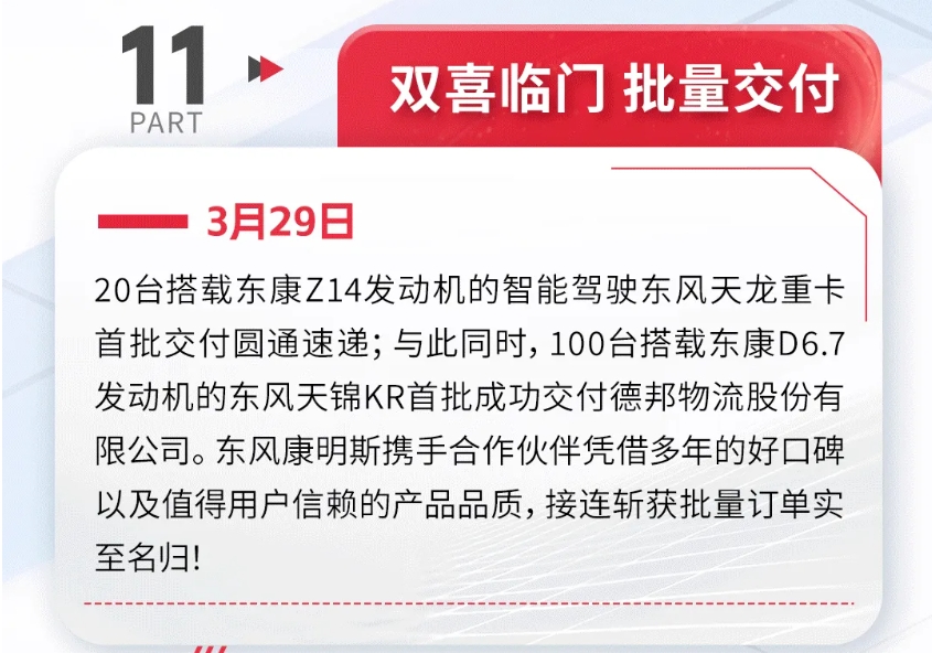 贏戰首季丨砥礪同心踏征程，東風康明斯奮進開門紅