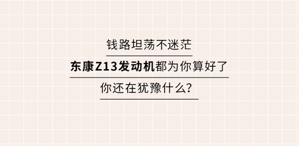 東康Z13來(lái)幫你算這筆賬，賺了賺了